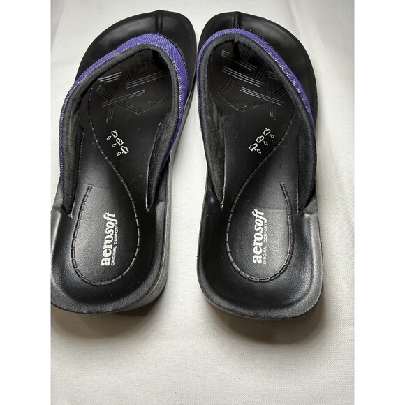 Aerosoft Flip Flop Sandals Purple Size 39 US 8 - Picture 5 of 7